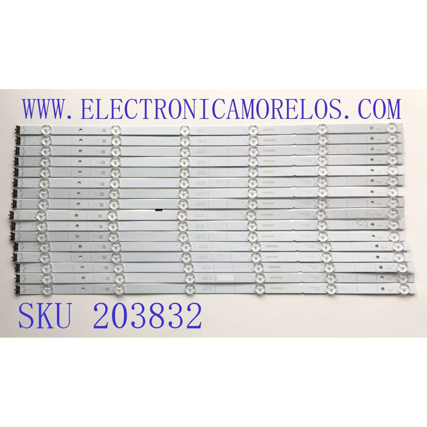 KIT DE LEDS PARA TV SONY (16 PZ) / NUMERO DE PARTE 1-007-328-21 / 206D65 / 6925 / VC1018CE / L206034 / PANEL YDAF065DND01 / MODELO XBR-65X900H / XBR65X900H